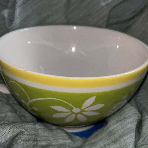 Pier 1 Imports hand painted bowl/mug with handle - Picture 7 of 8
